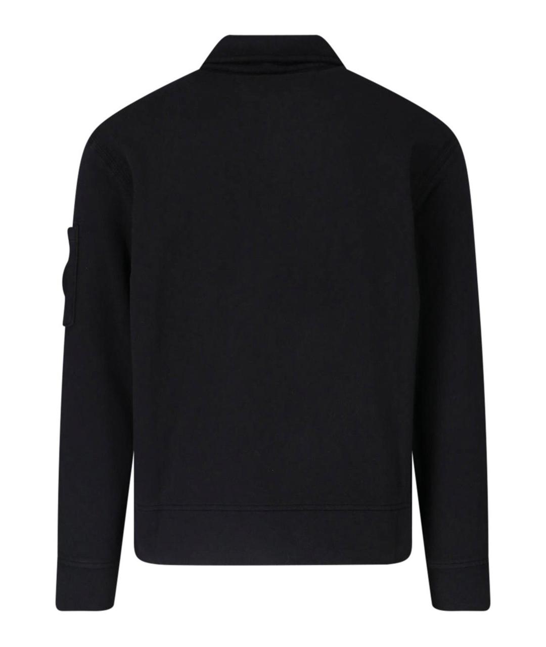 CP COMPANY Черный хлопковый джемпер / свитер, фото 2