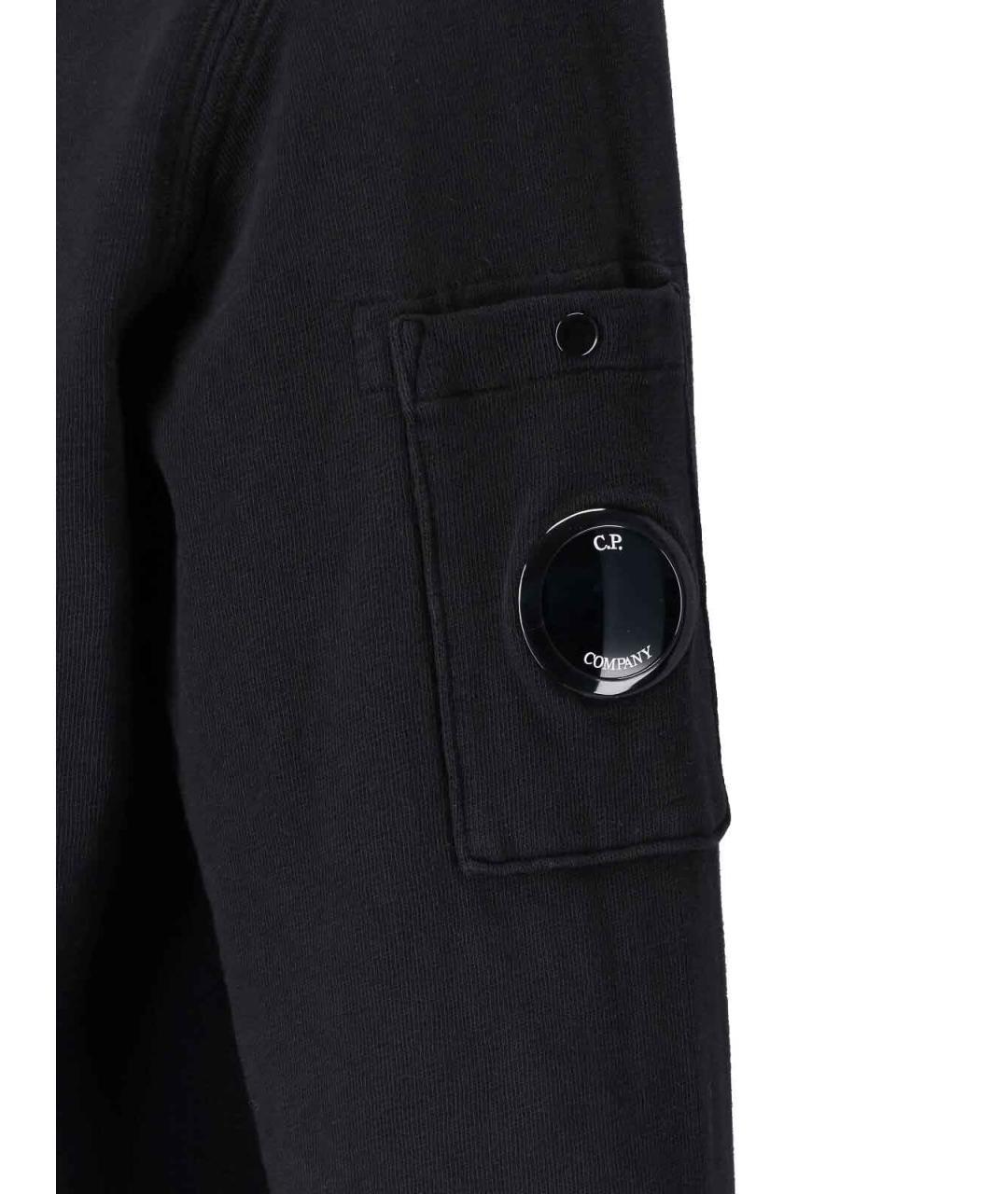 CP COMPANY Черный хлопковый джемпер / свитер, фото 3