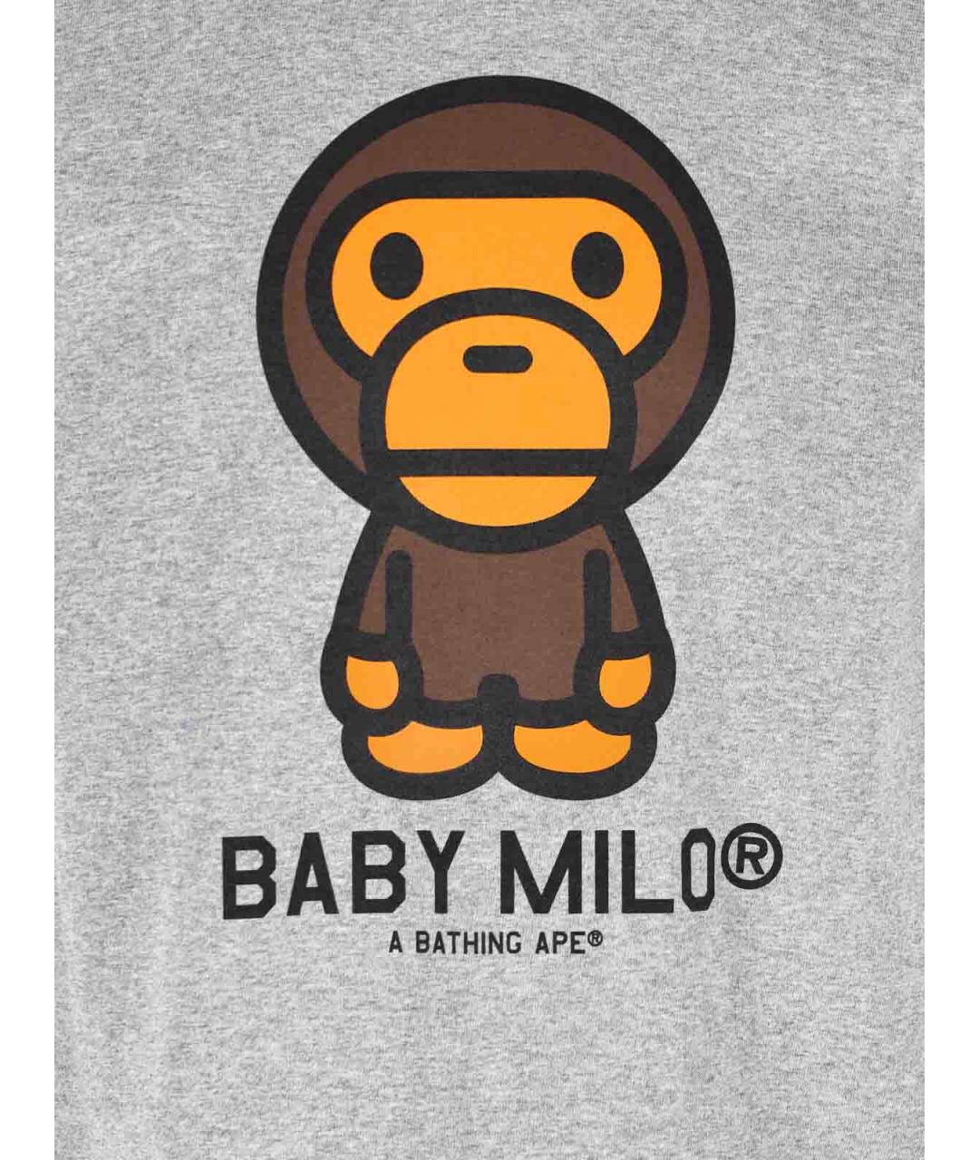 BAPE Серая хлопковая футболка, фото 3