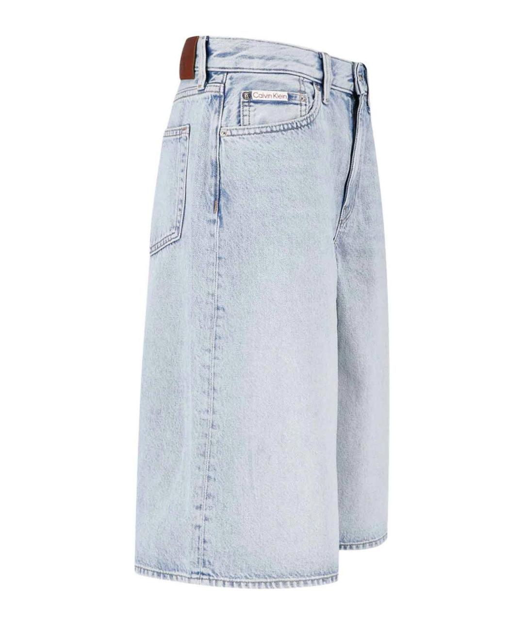 CALVIN KLEIN Голубые хлопковые шорты, фото 3