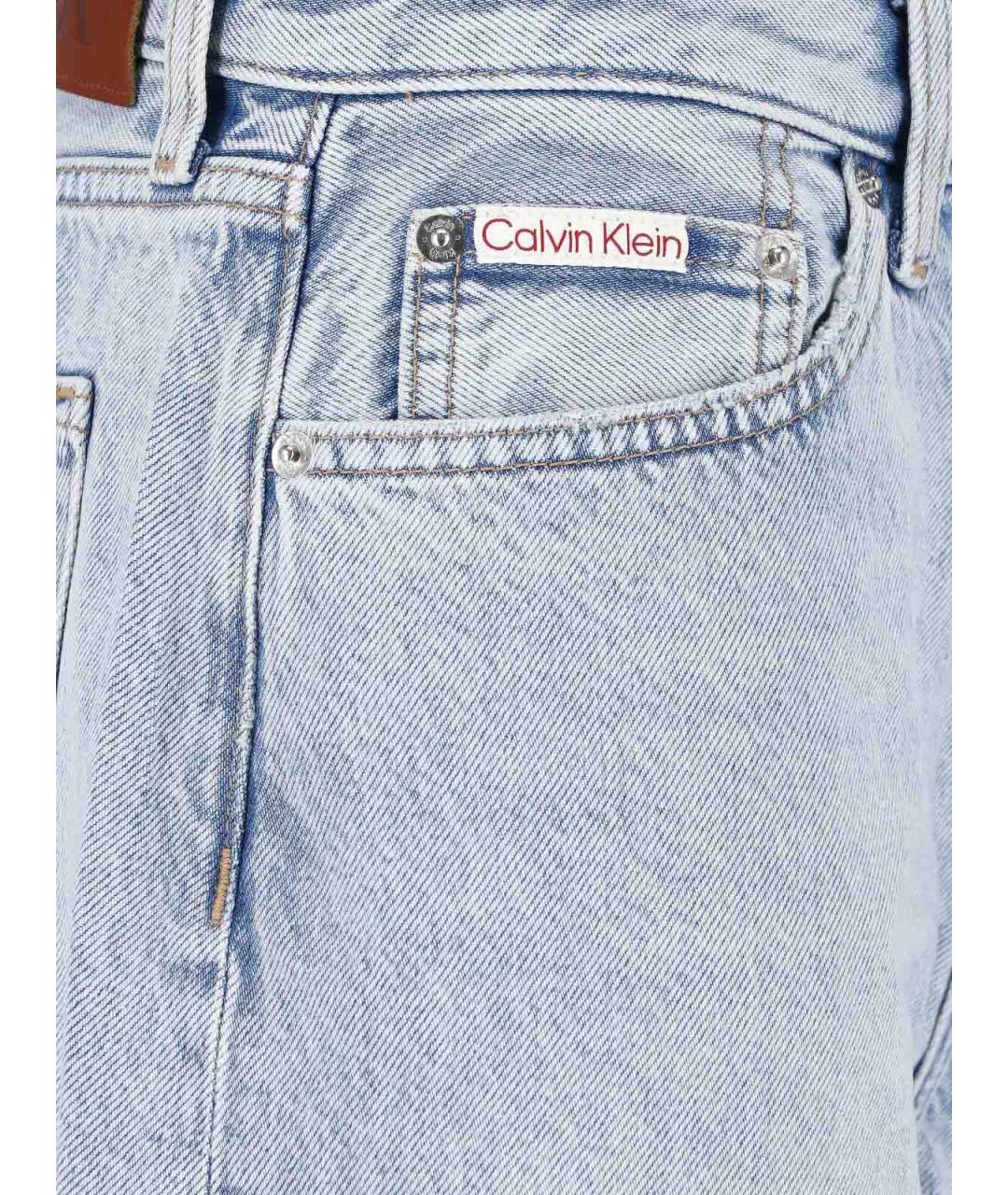 CALVIN KLEIN Голубые хлопковые шорты, фото 4
