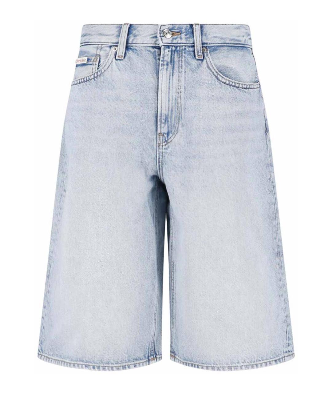 CALVIN KLEIN Голубые хлопковые шорты, фото 1