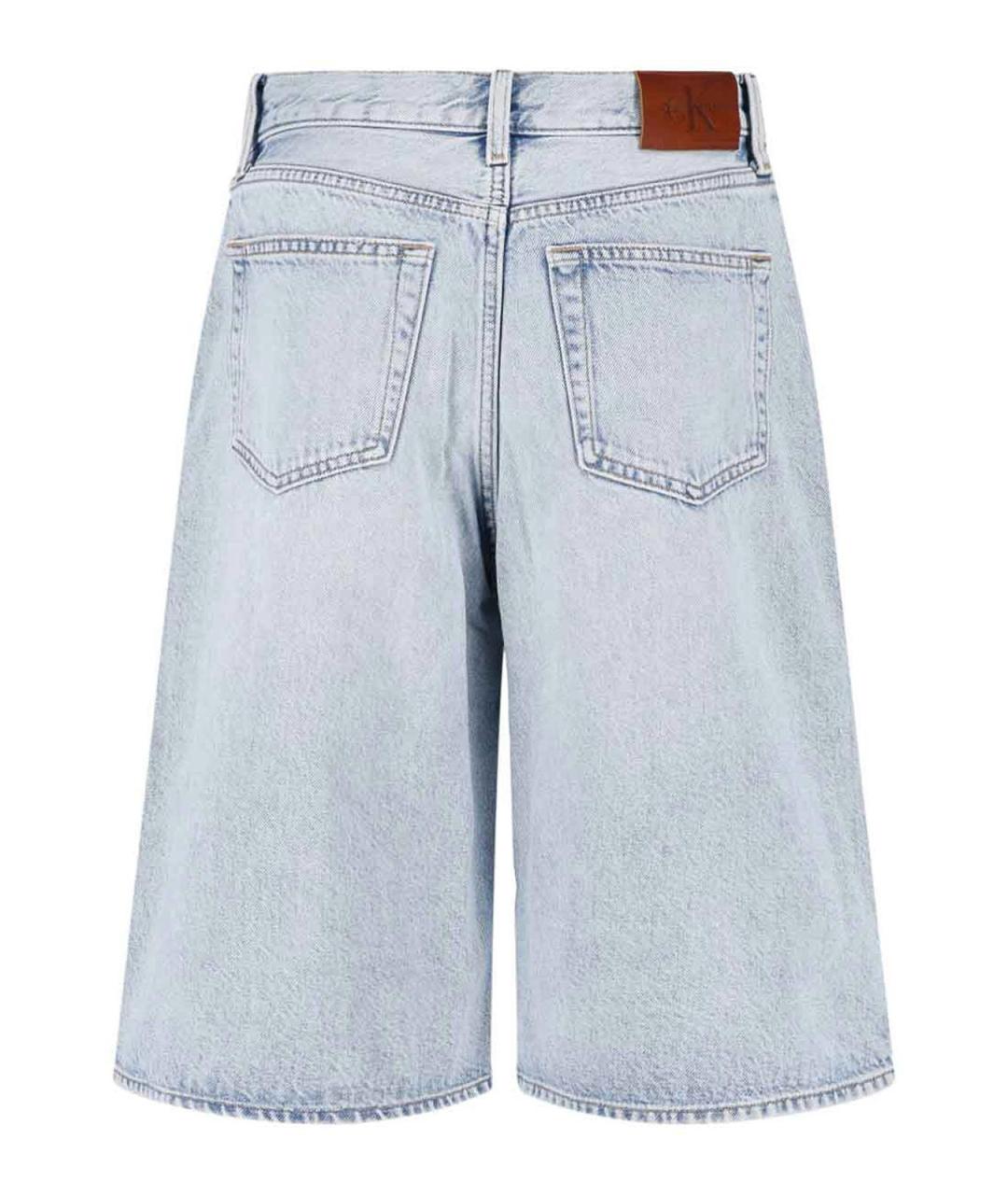 CALVIN KLEIN Голубые хлопковые шорты, фото 2