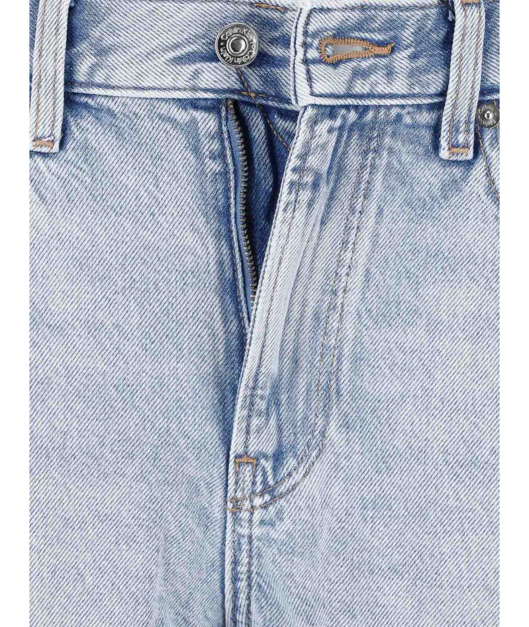 CALVIN KLEIN Голубые хлопковые шорты, фото 5
