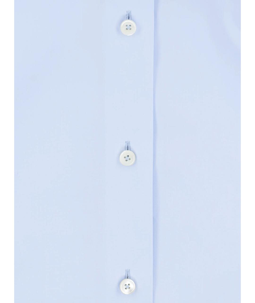 JIL SANDER Голубая хлопковая рубашка, фото 5