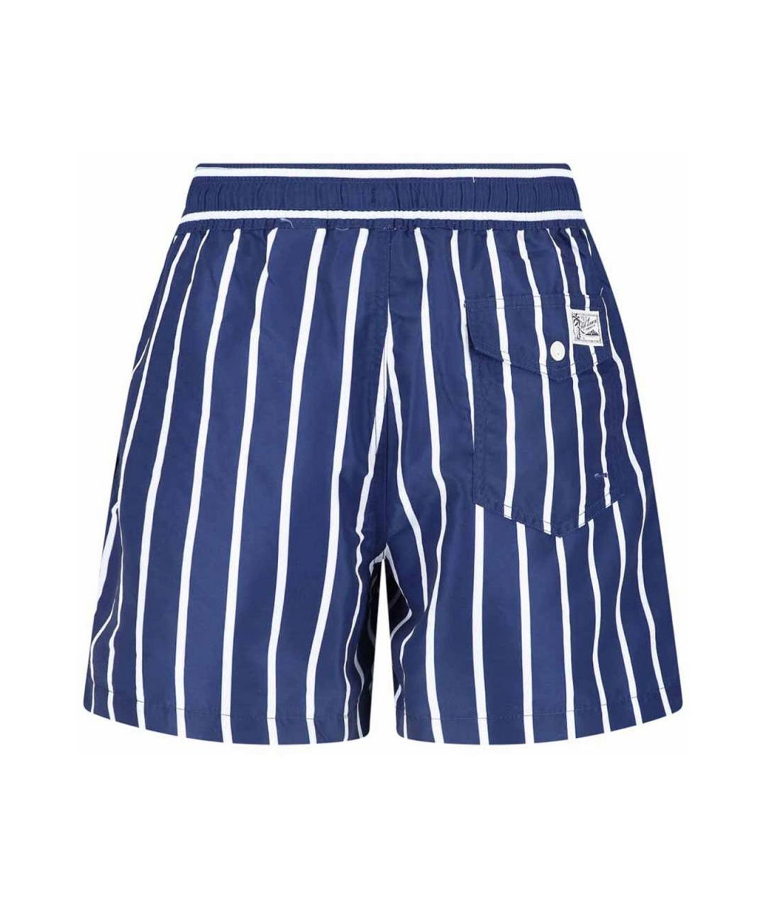 POLO RALPH LAUREN Синие полиэстеровые шорты, фото 2