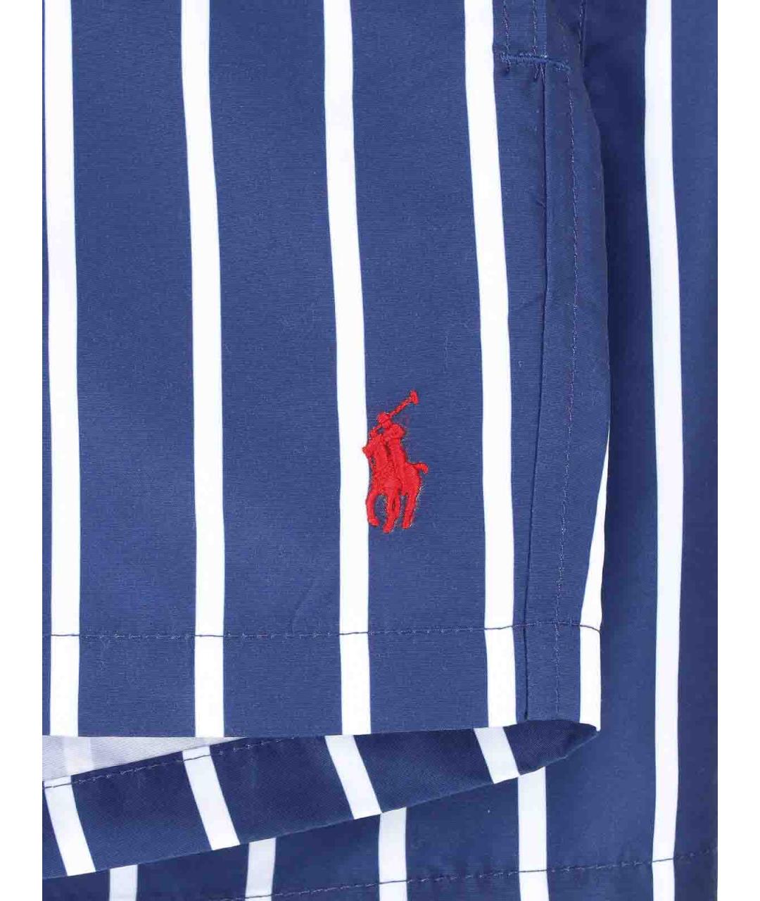 POLO RALPH LAUREN Синие полиэстеровые шорты, фото 3