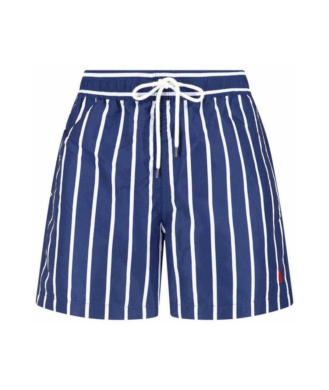 POLO RALPH LAUREN Синие полиэстеровые шорты, фото 1