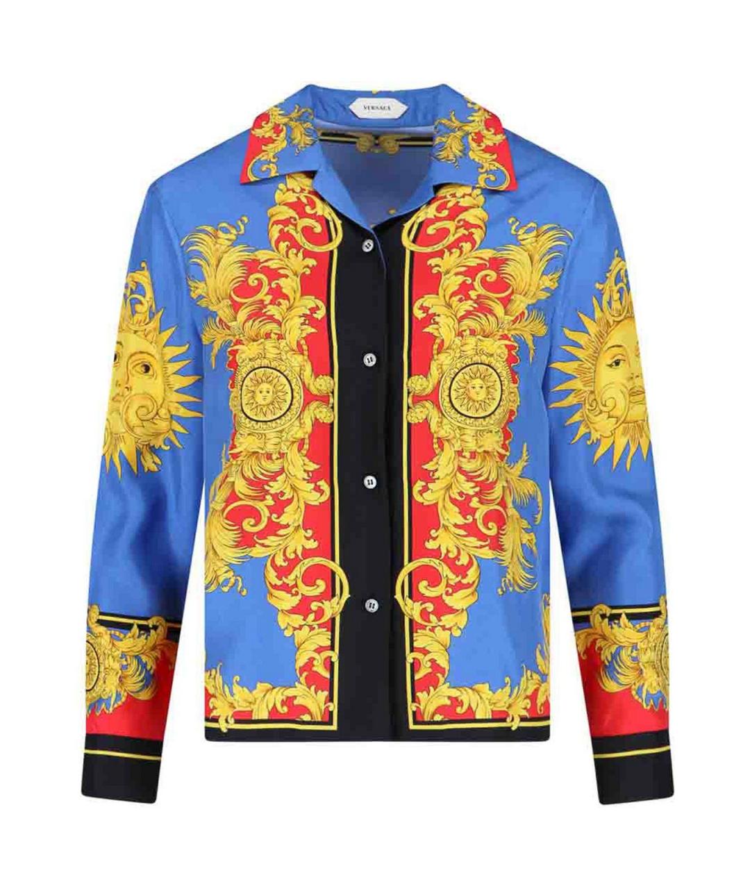 VERSACE Мульти шелковая рубашка, фото 1