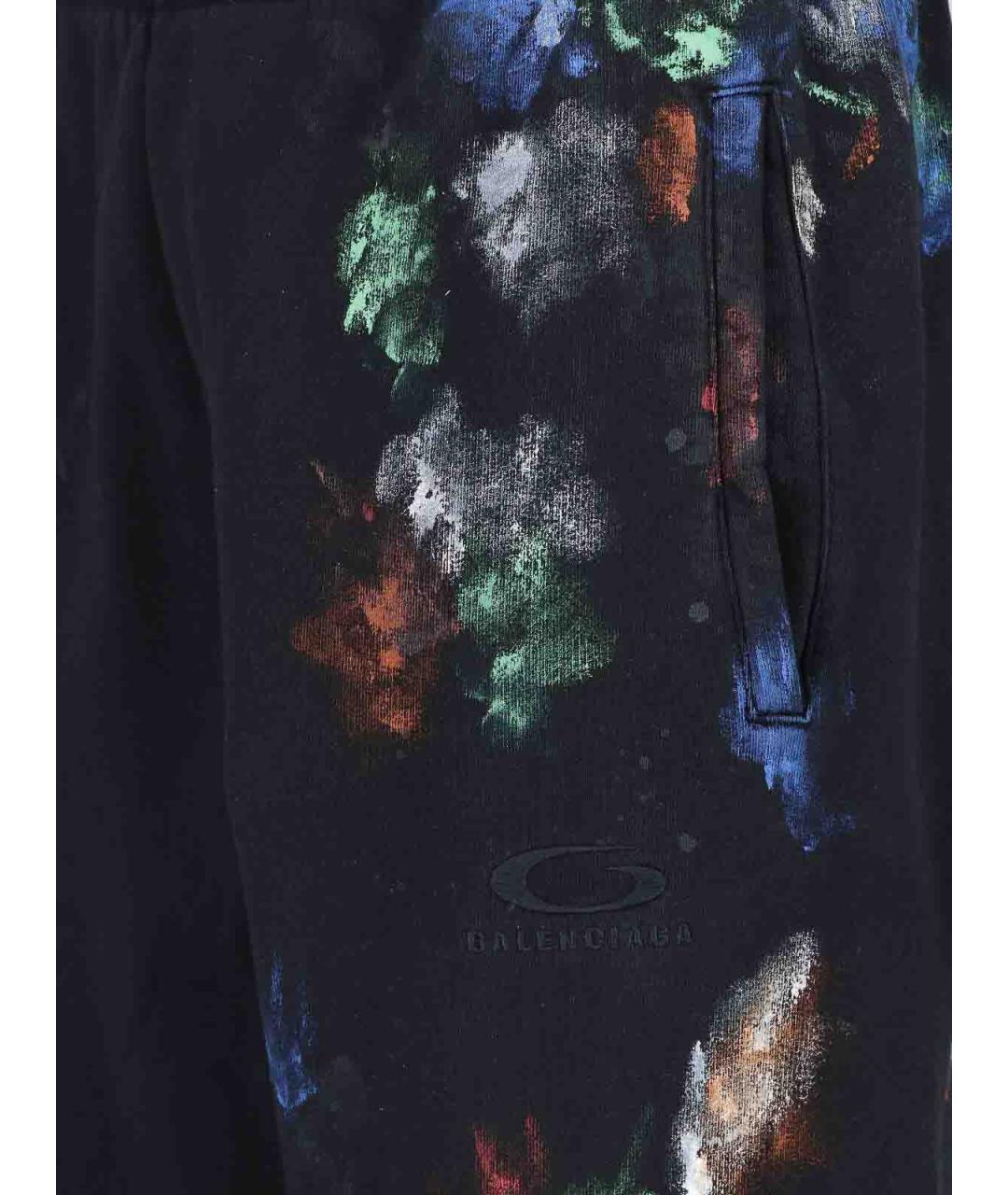 BALENCIAGA Черные хлопковые повседневные брюки, фото 4