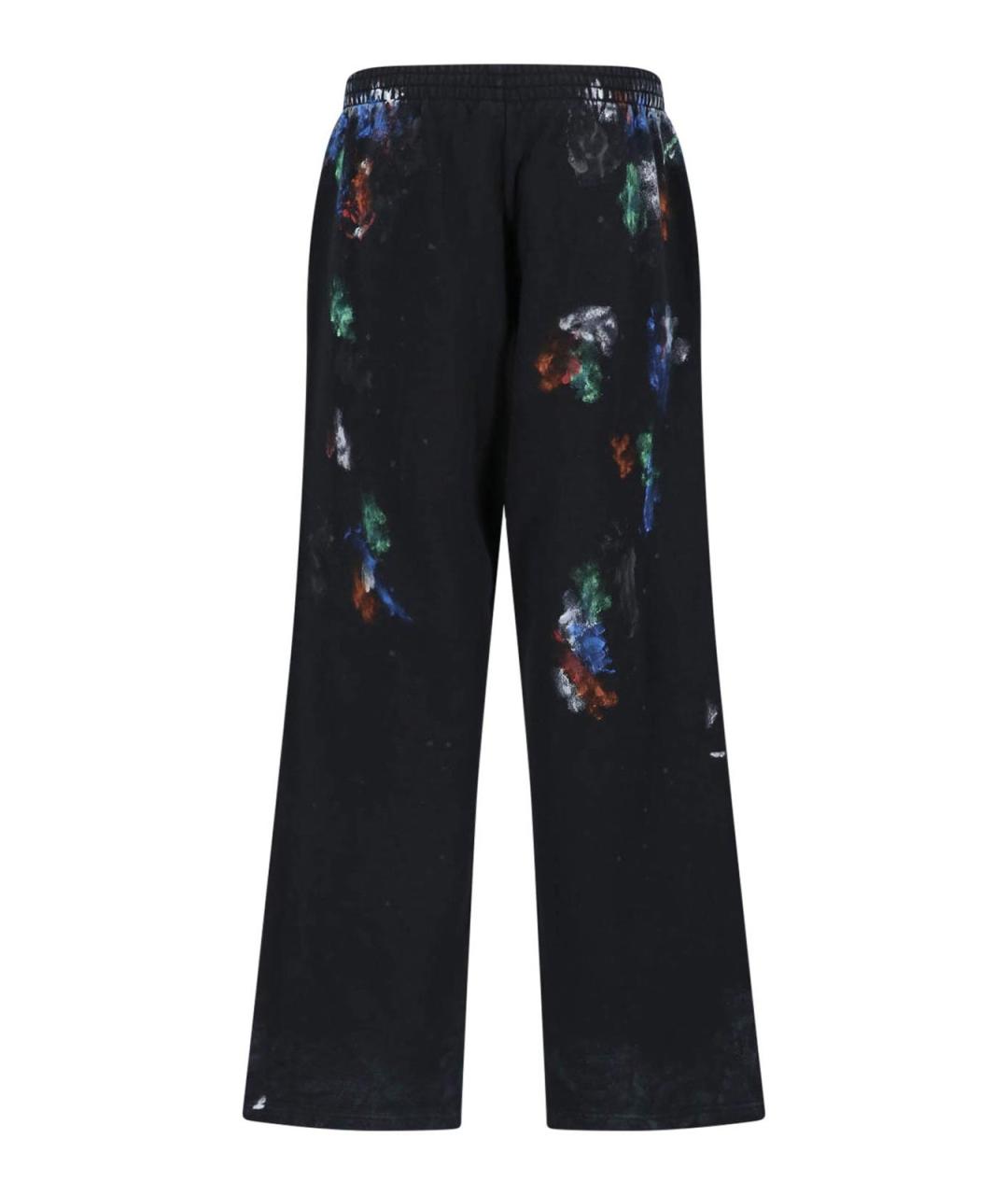 BALENCIAGA Черные хлопковые повседневные брюки, фото 2
