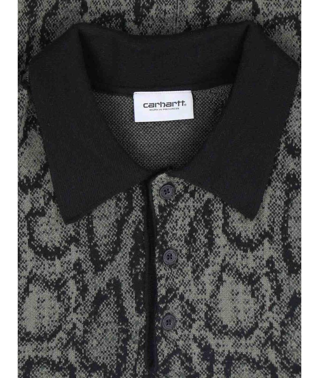 CARHARTT Зеленое хлопковое поло с длинным рукавом, фото 3