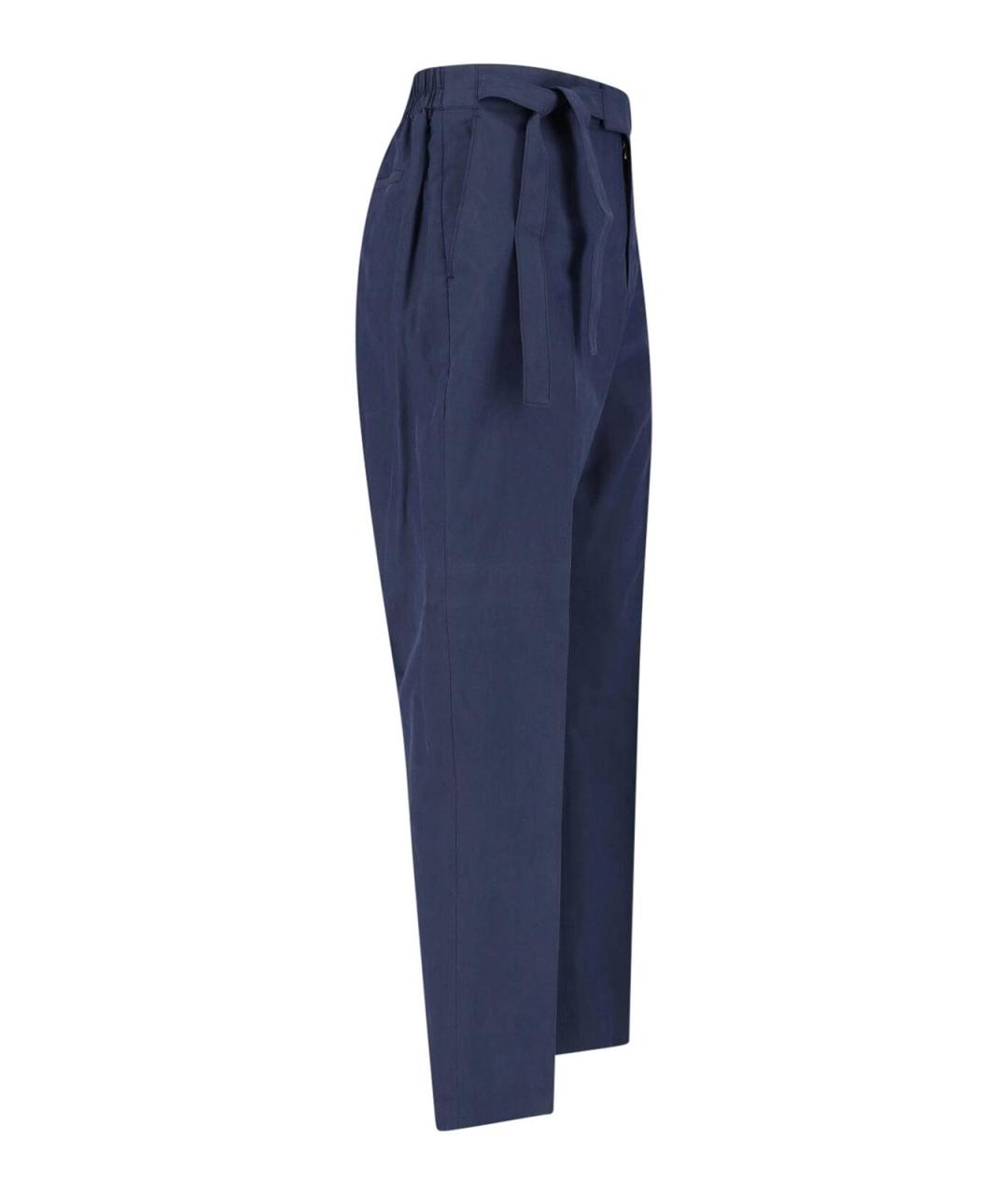 PAUL SMITH Синие хлопковые повседневные брюки, фото 3