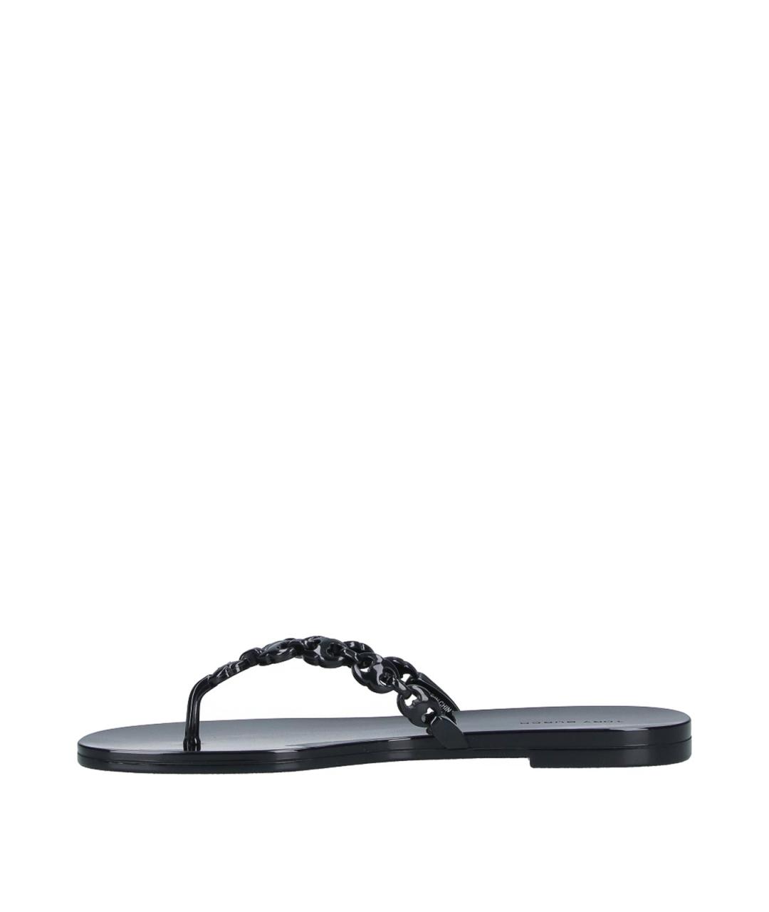 TORY BURCH Черные резиновые сандалии, фото 3