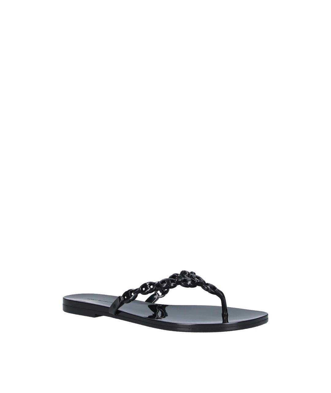 TORY BURCH Черные резиновые сандалии, фото 2