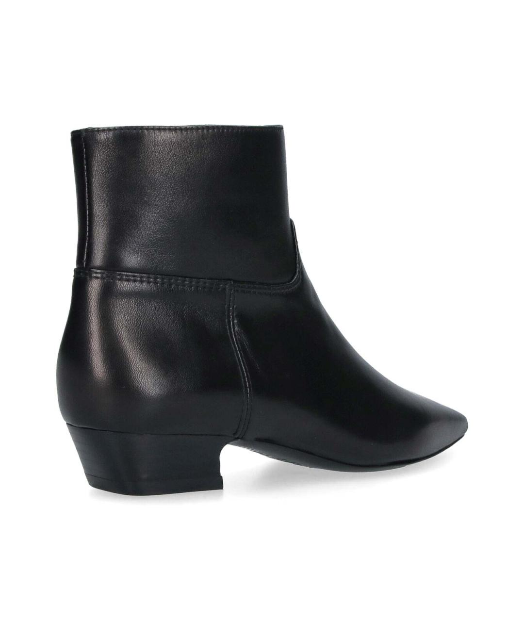 STUART WEITZMAN Черные кожаные ботильоны, фото 4