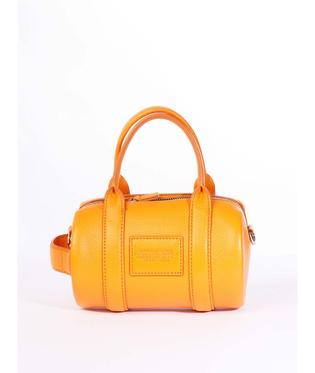 MARC JACOBS Желтая кожаная сумка с короткими ручками, фото 5