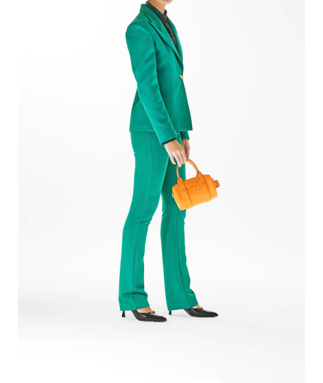 MARC JACOBS Желтая кожаная сумка с короткими ручками, фото 4