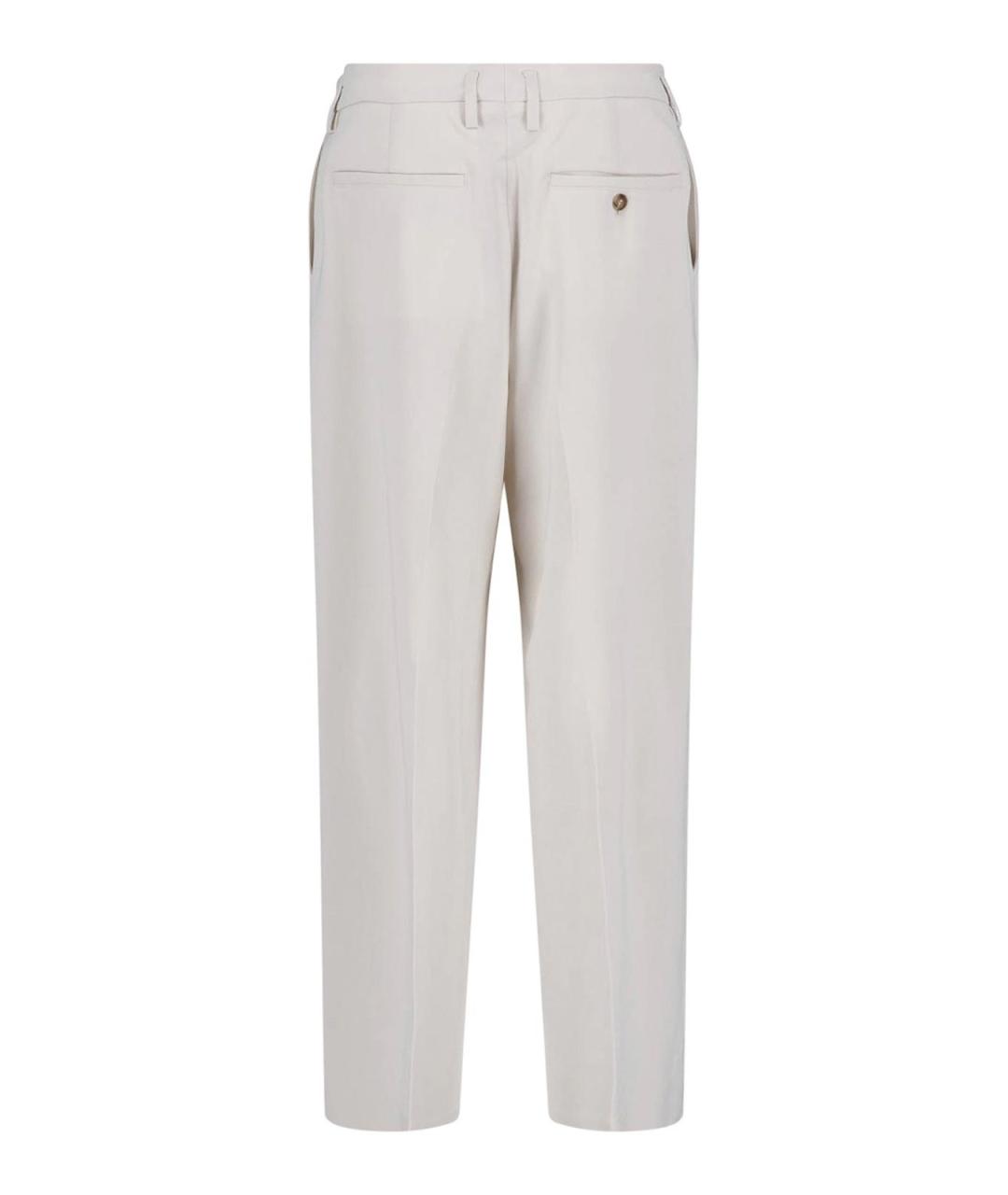 FILIPPA K Бежевые полиэстеровые прямые брюки, фото 2