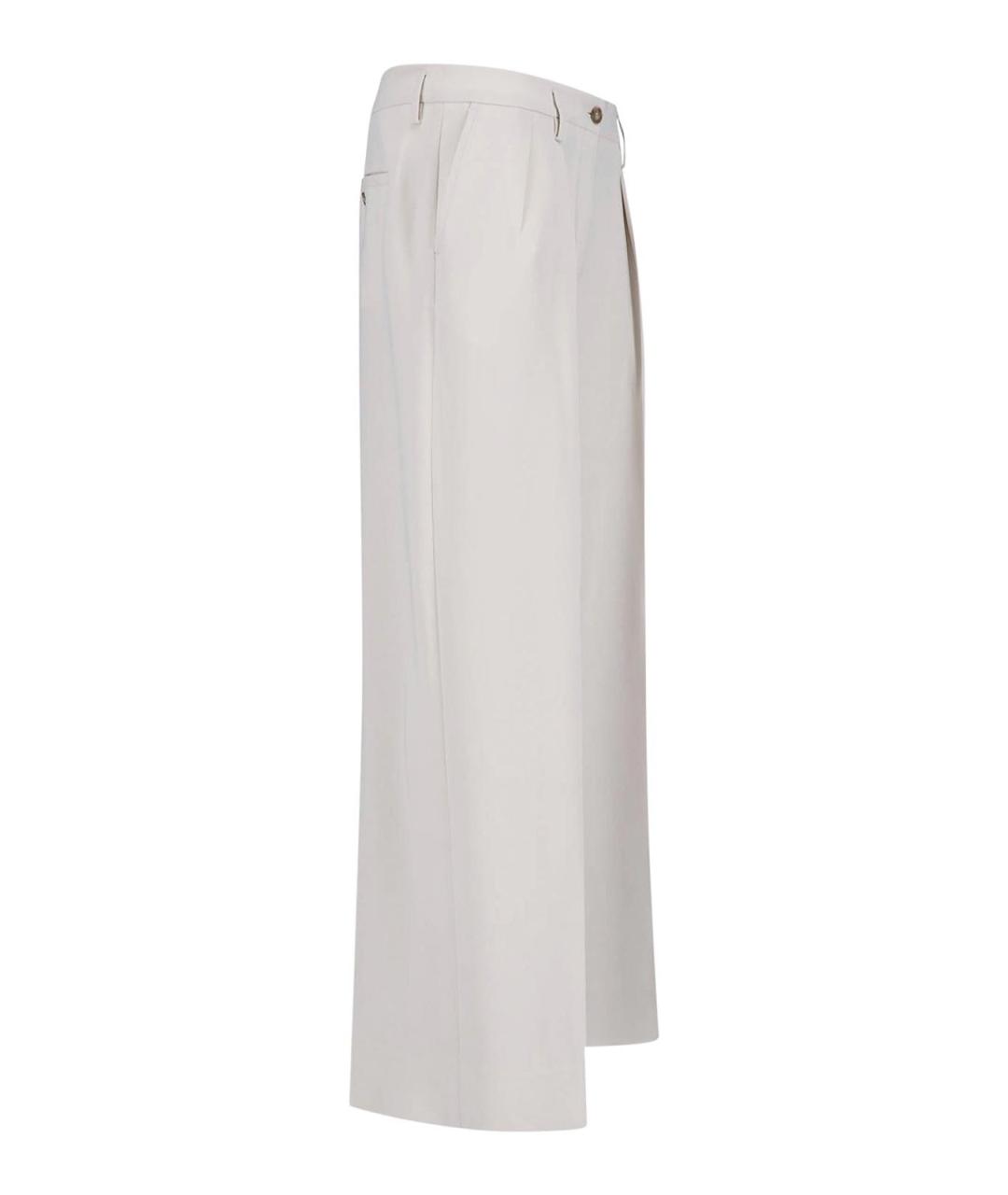 FILIPPA K Бежевые полиэстеровые прямые брюки, фото 3