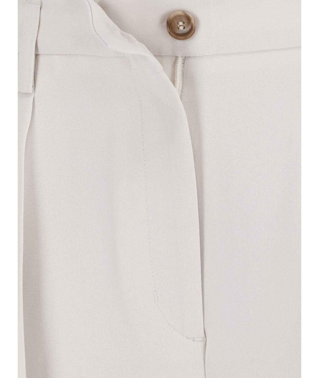 FILIPPA K Бежевые полиэстеровые прямые брюки, фото 5
