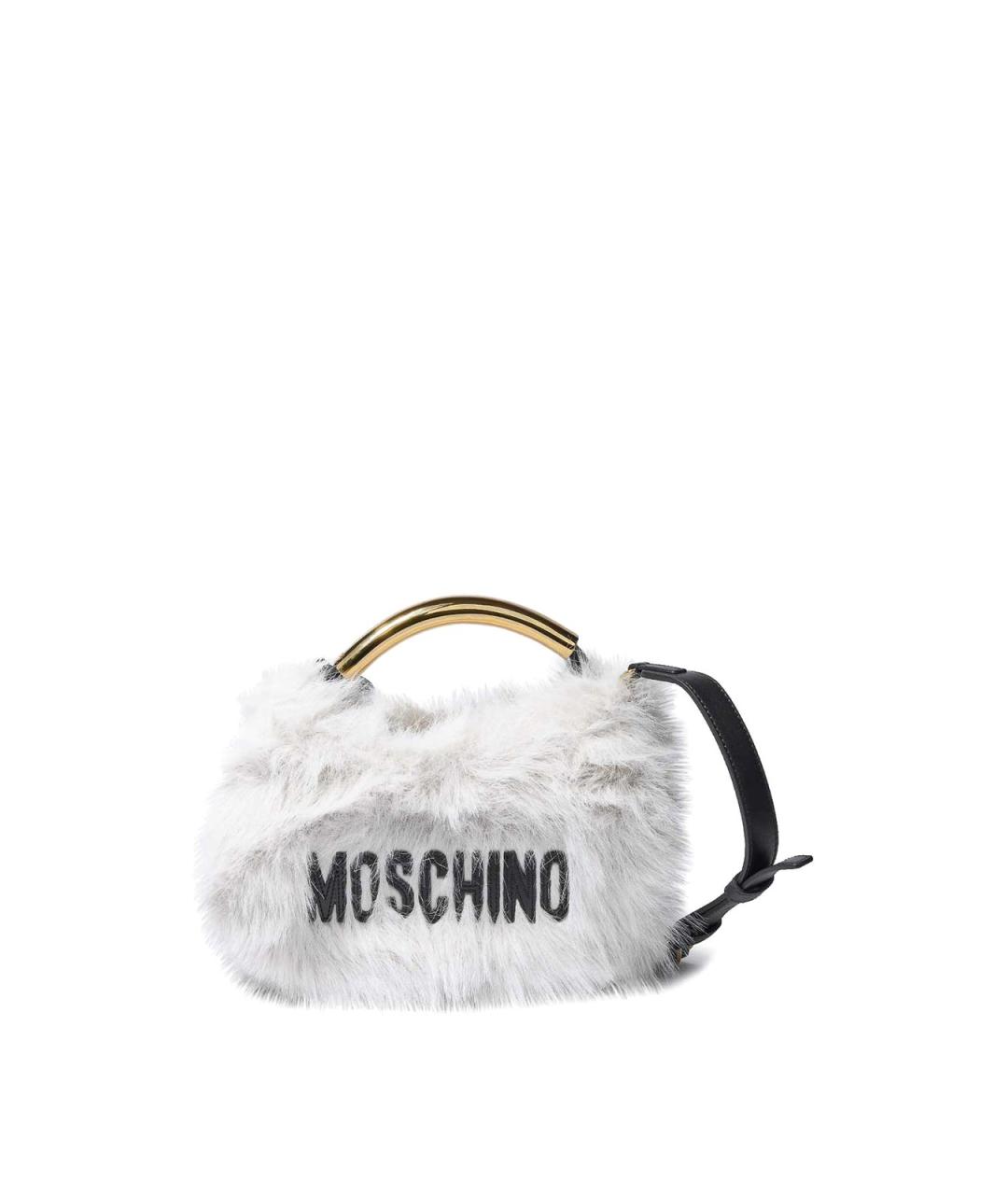 MOSCHINO Белая сумка с короткими ручками, фото 1