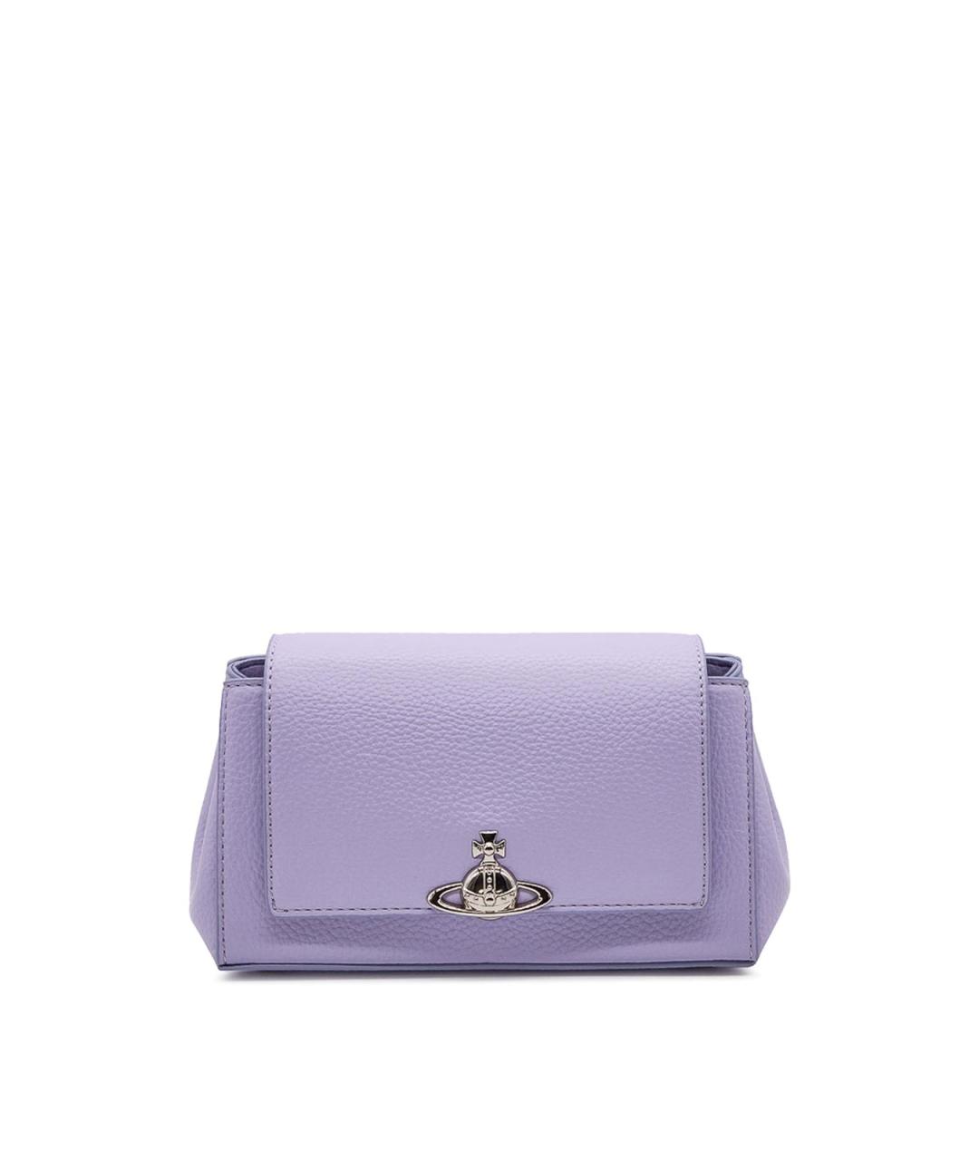 VIVIENNE WESTWOOD Фиолетовая сумка тоут из искусственной кожи, фото 1