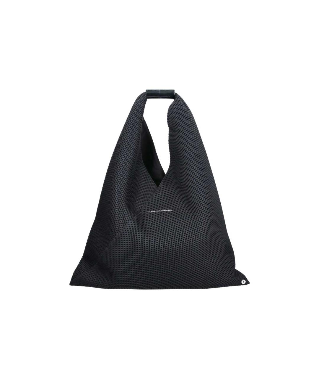 MM6 MAISON MARGIELA Черная синтетическая сумка тоут, фото 3