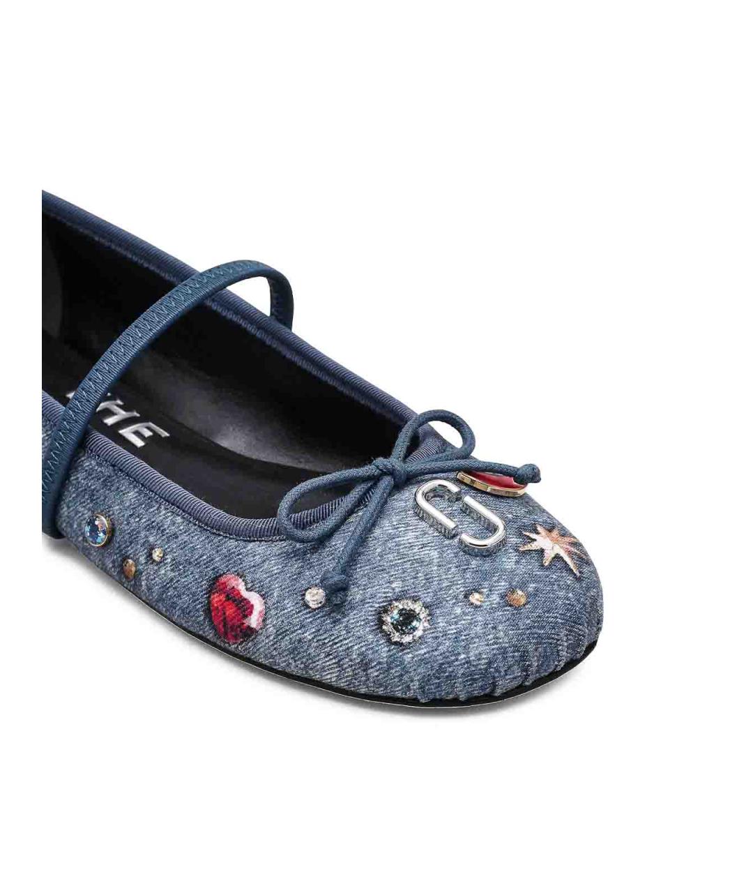 MARC JACOBS Синие текстильные балетки, фото 4