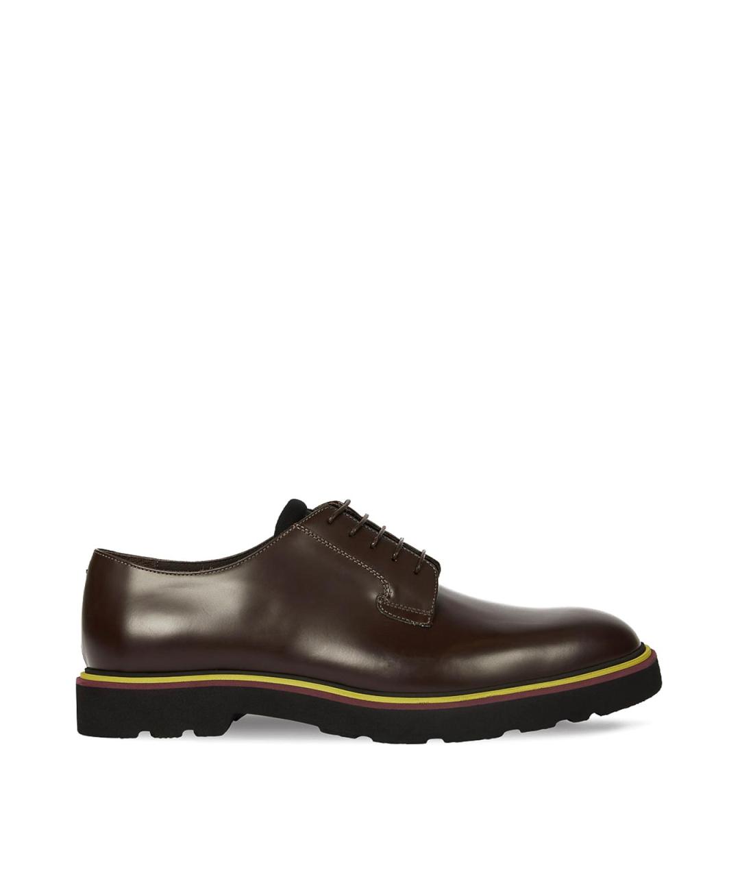 PAUL SMITH Коричневые кожаные туфли, фото 1