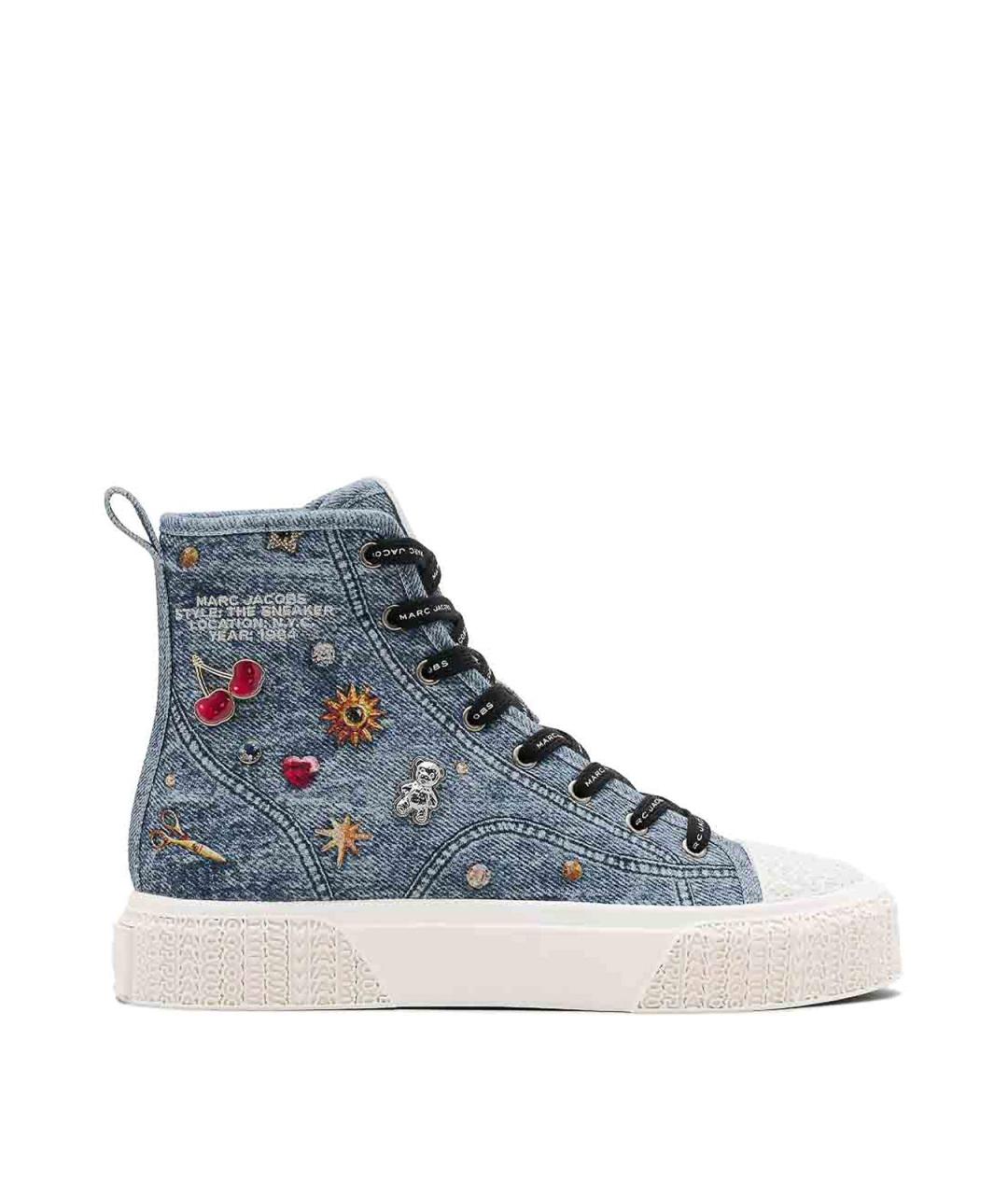 MARC JACOBS Синие текстильные кеды, фото 1