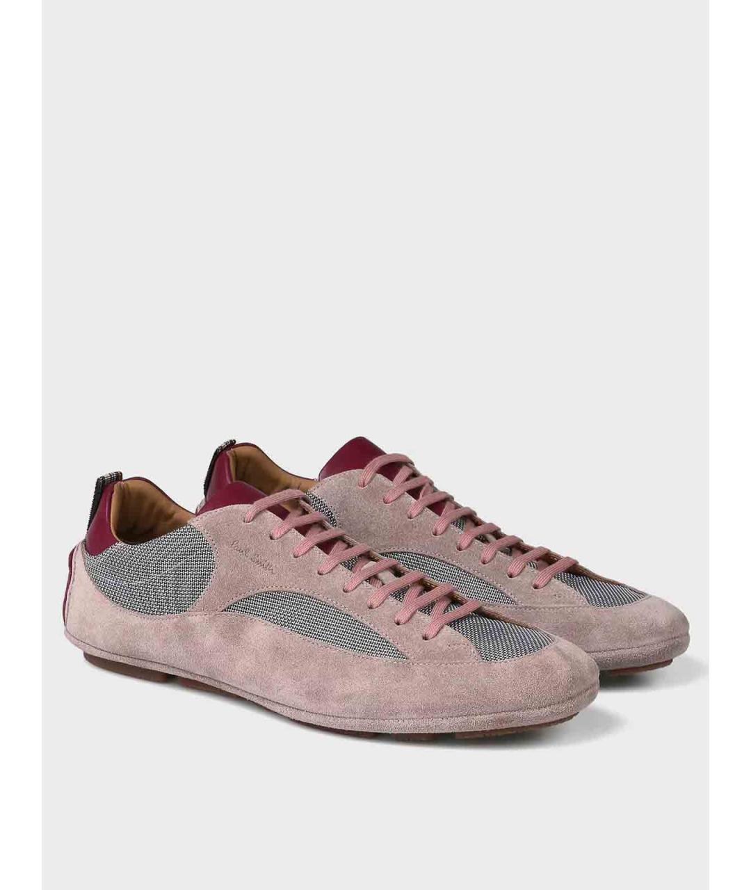 PAUL SMITH Зеленые замшевые низкие кроссовки / кеды, фото 2