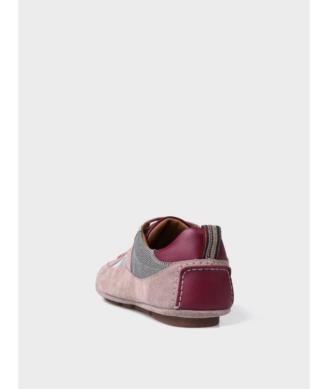 PAUL SMITH Зеленые замшевые низкие кроссовки / кеды, фото 4