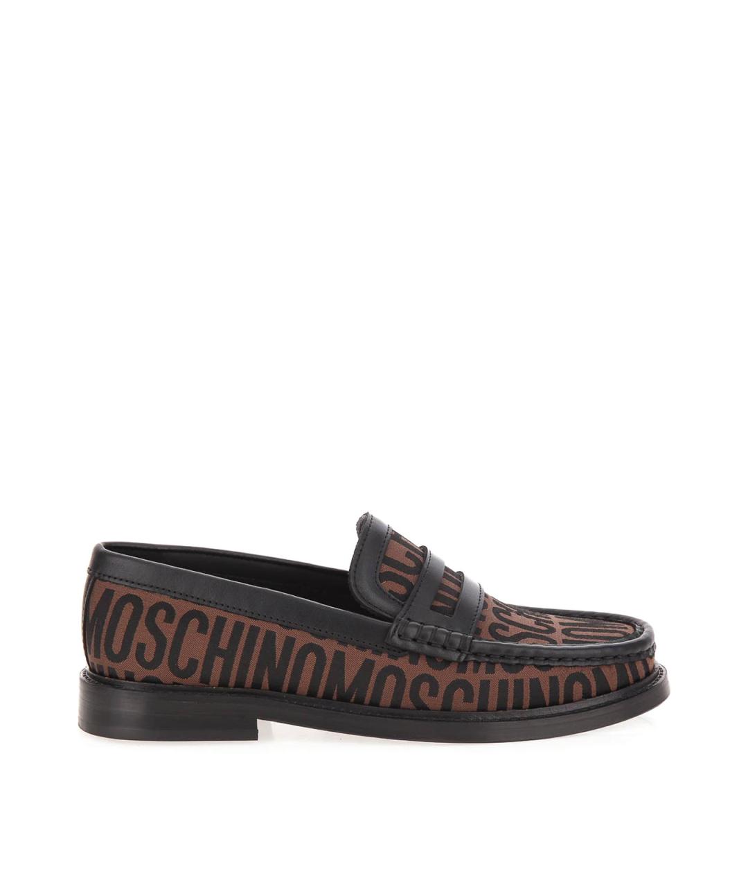 MOSCHINO Мульти кожаные лоферы, фото 1
