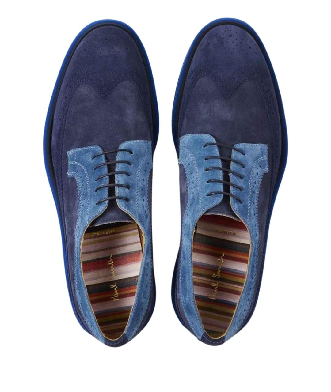 PAUL SMITH Синие замшевые туфли, фото 3