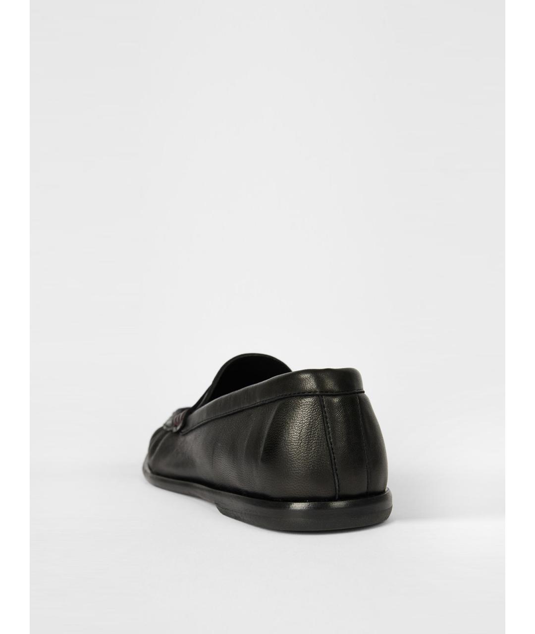 PAUL SMITH Черные кожаные лоферы, фото 4