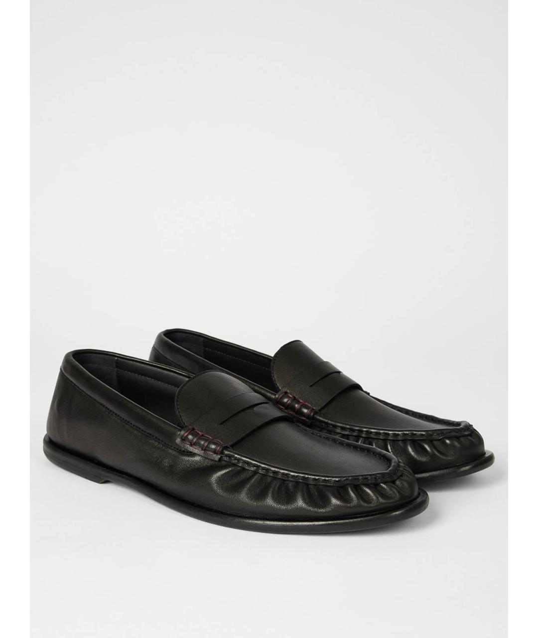 PAUL SMITH Черные кожаные лоферы, фото 2