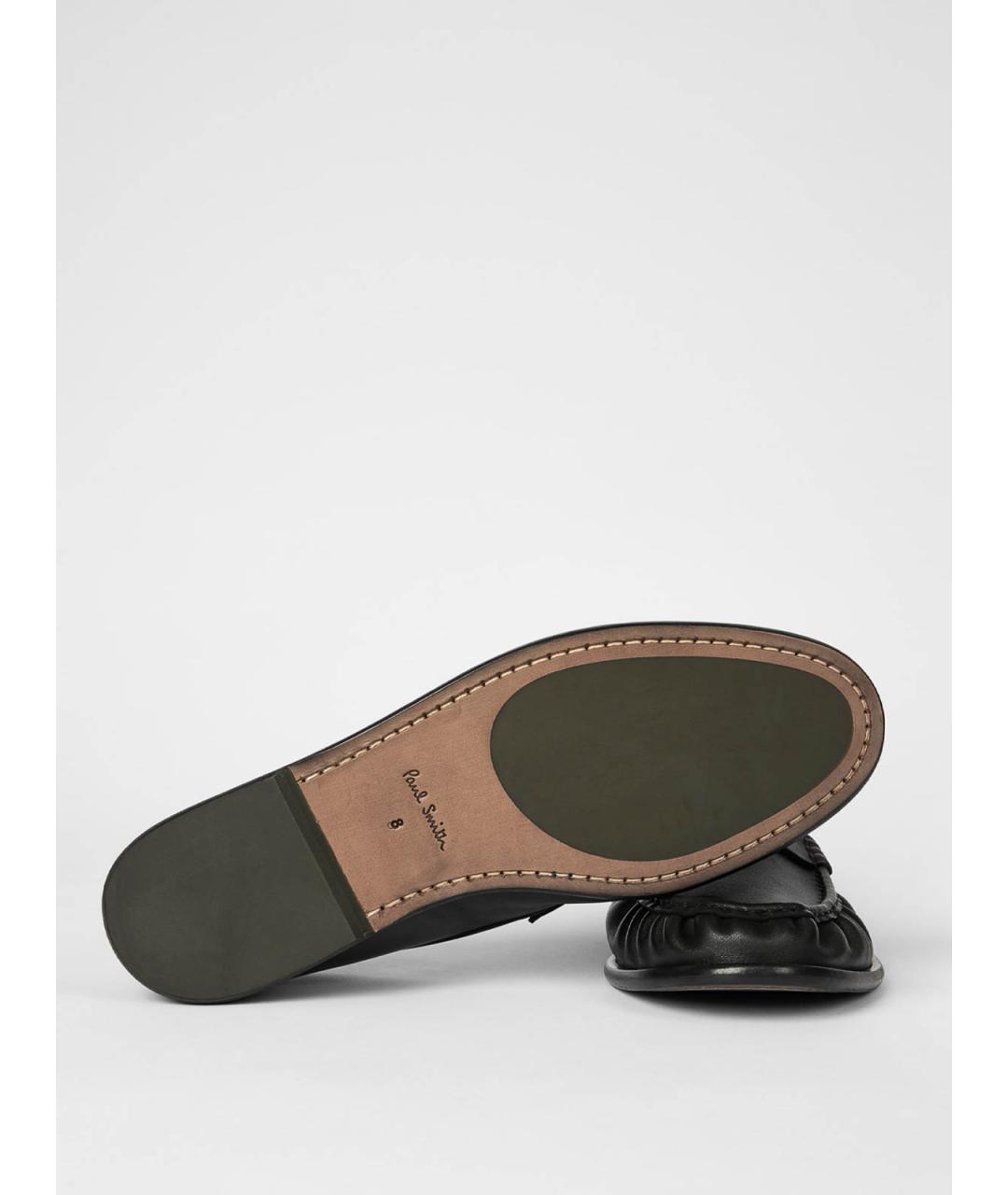 PAUL SMITH Черные кожаные лоферы, фото 5