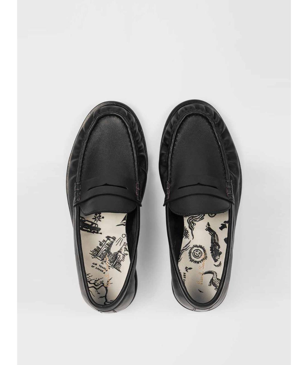 PAUL SMITH Черные кожаные лоферы, фото 3