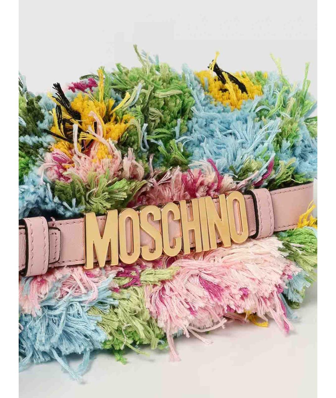 MOSCHINO Мульти синтетическая сумка через плечо, фото 3