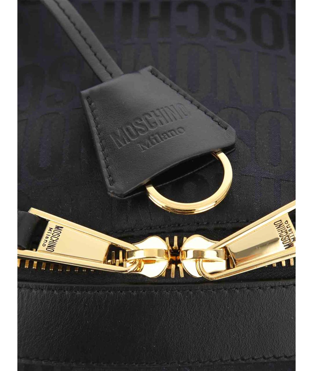 MOSCHINO Черный тканевый рюкзак, фото 6