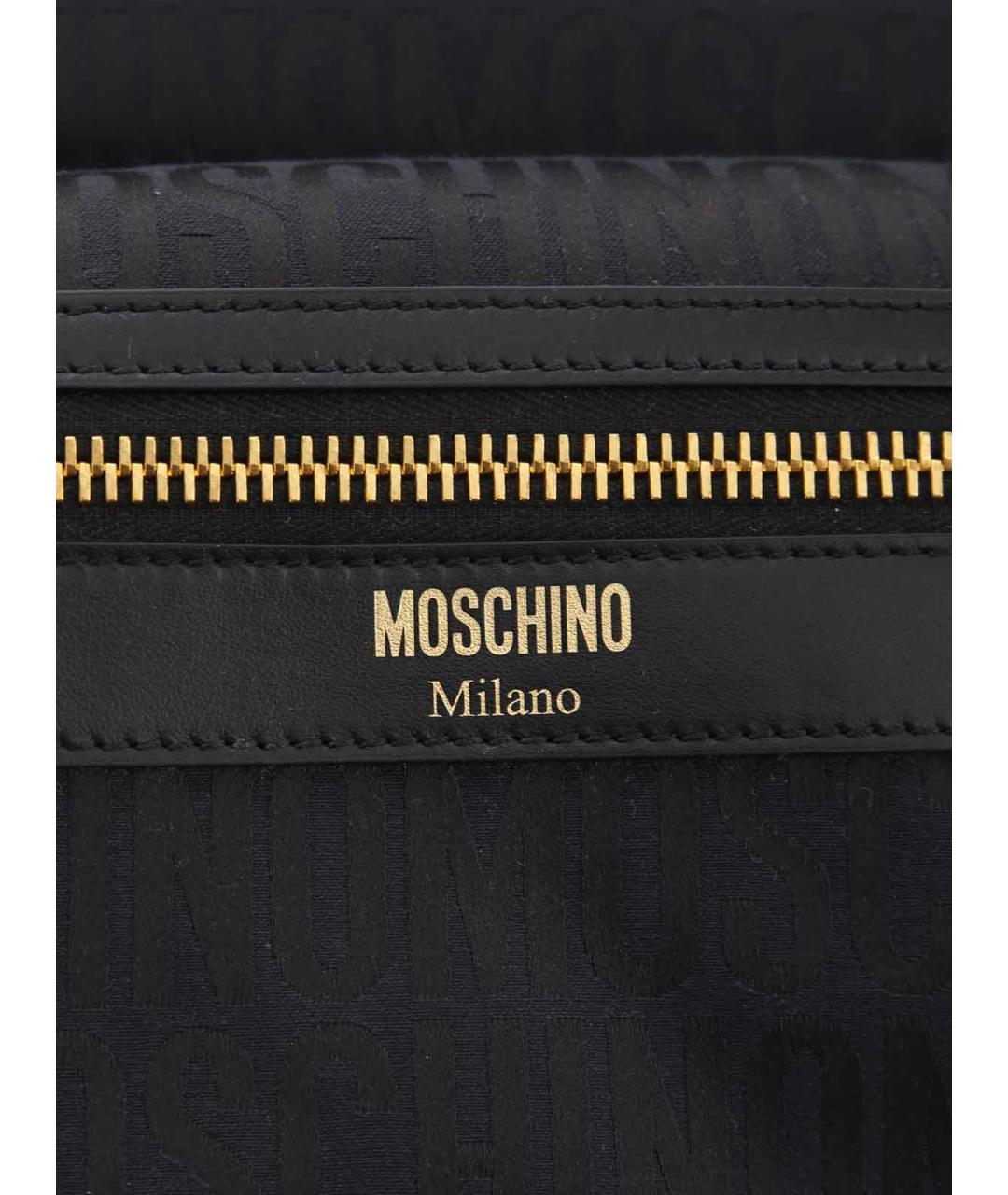 MOSCHINO Черный тканевый рюкзак, фото 5