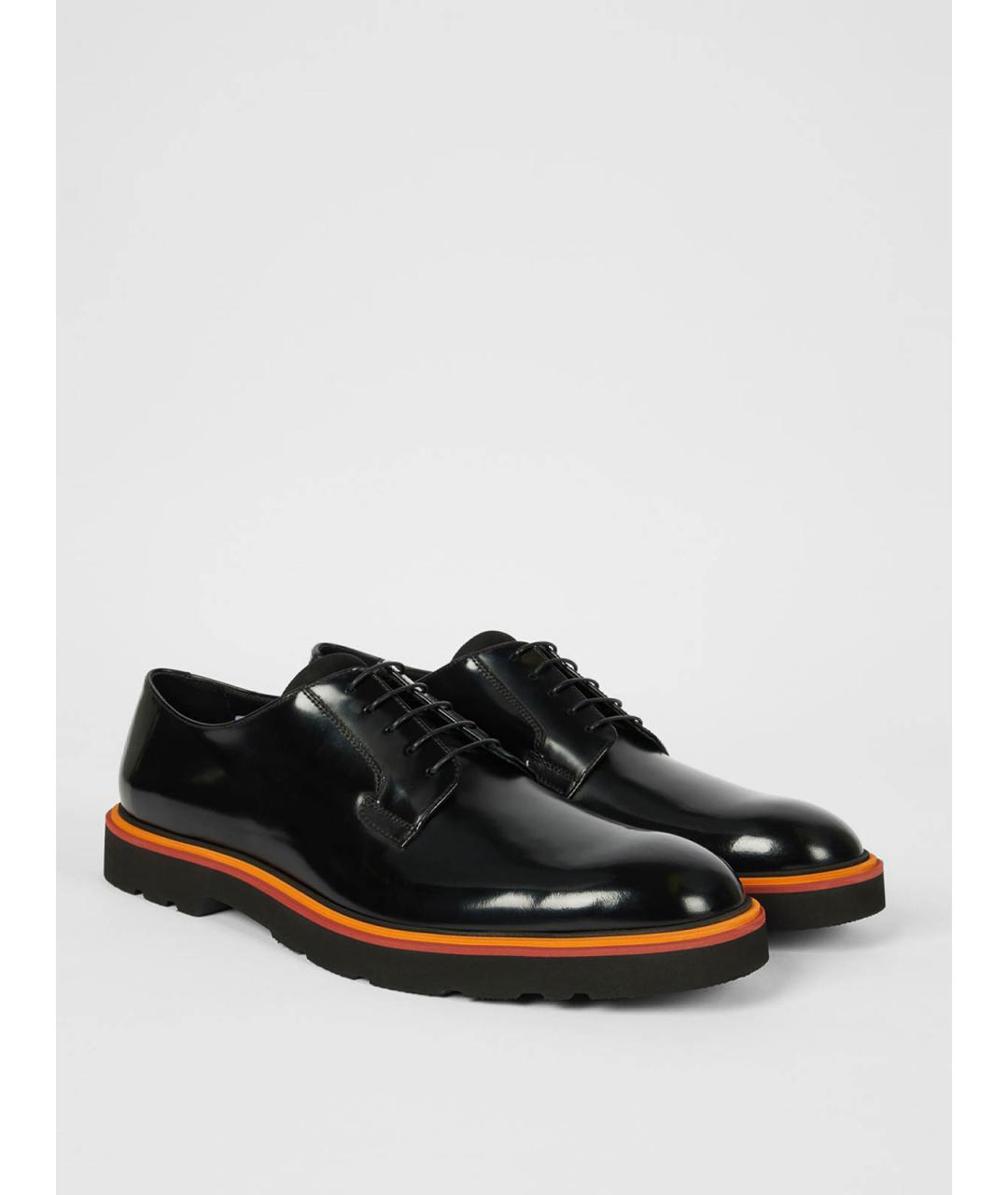 PAUL SMITH Черные кожаные туфли, фото 2