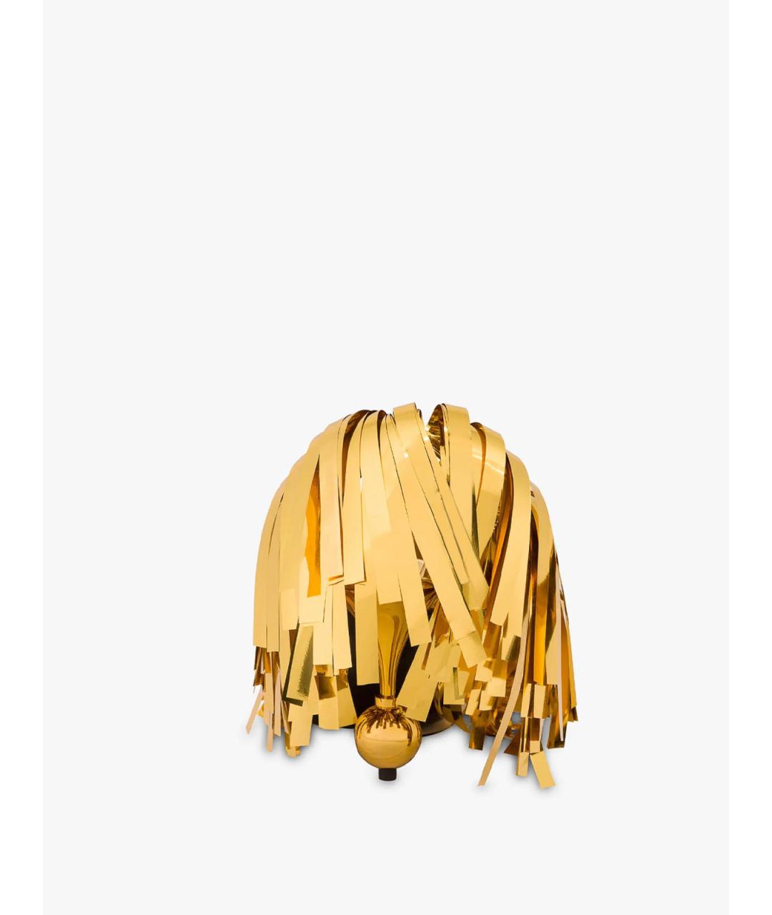 MOSCHINO Золотые босоножки из искусственной кожи, фото 3