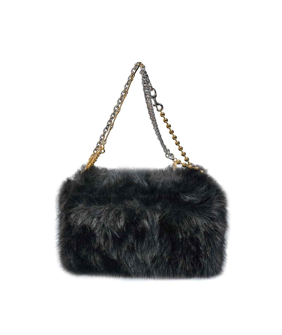MOSCHINO Черная сумка через плечо, фото 4