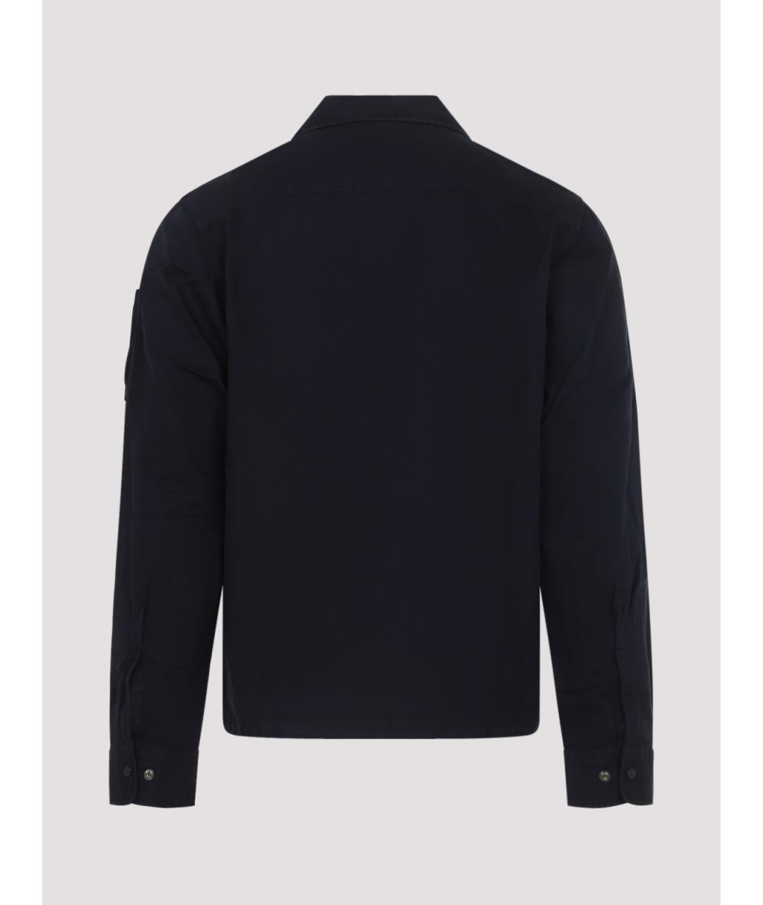 CP COMPANY Синяя хлопковая кэжуал рубашка, фото 2