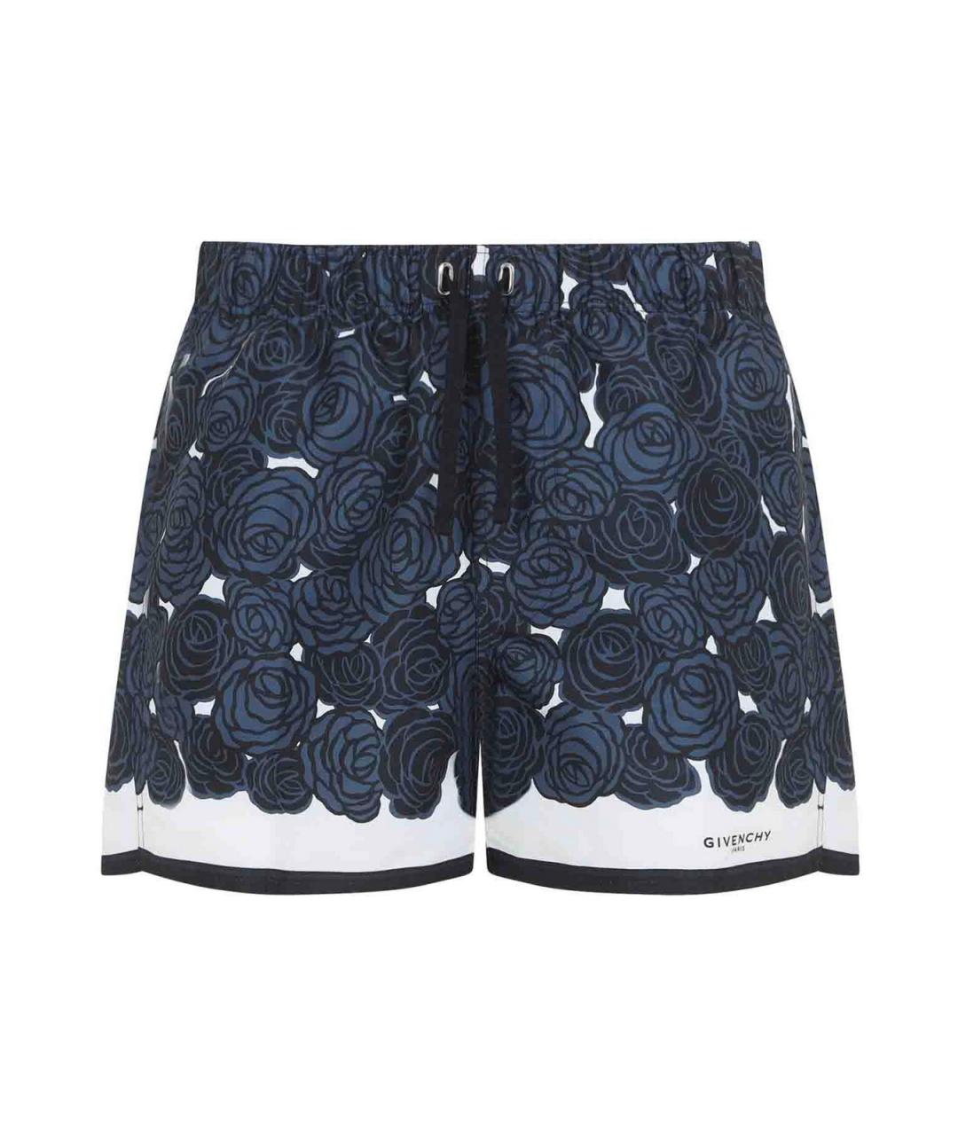 GIVENCHY Синие полиэстеровые шорты, фото 1