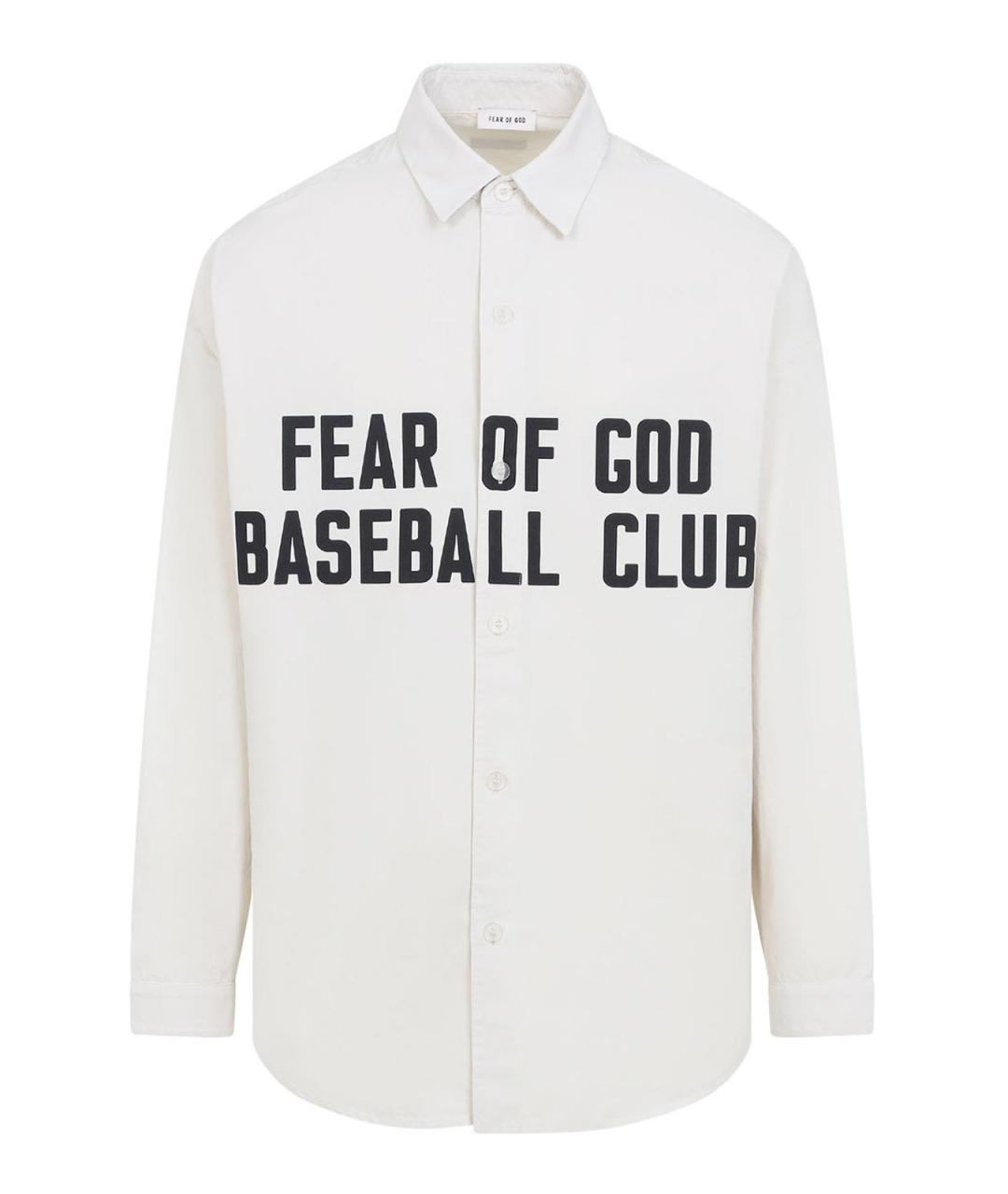 FEAR OF GOD Белая хлопковая кэжуал рубашка, фото 1