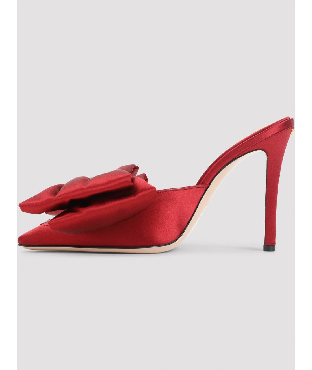VALENTINO Красные текстильные мюли, фото 2