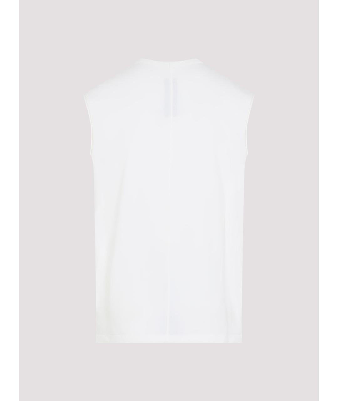 RICK OWENS Белая хлопковая майка, фото 2